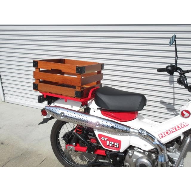 Amazon | 手作り ハンターカブ CT125 用 ウッド リアキャリア ボックス