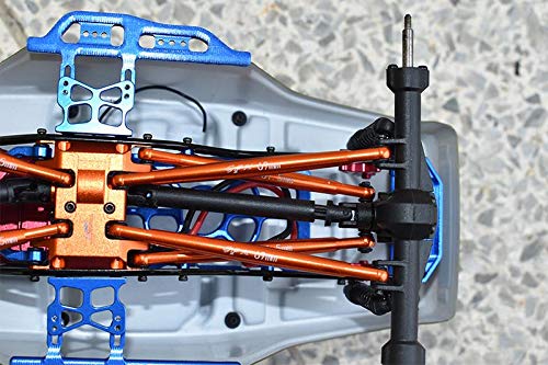 GPM For Axial 1:24 SCX24 Deadbolt AXI90081 Upgrade Parts Aluminum Suspension Links - 18Pc Set Red