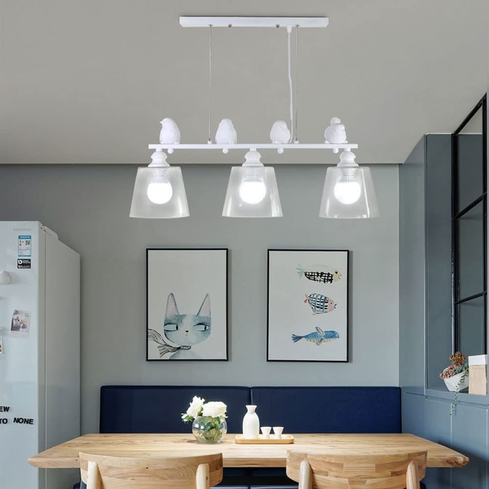 Lustre Birdie pour îlot de cuisine et restaurant aux lumières réglables
