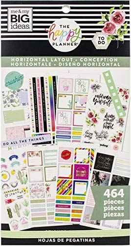 ME & MY BIG IDEAS Happy Planner STCKRS, Horizontal, 464/Pkg