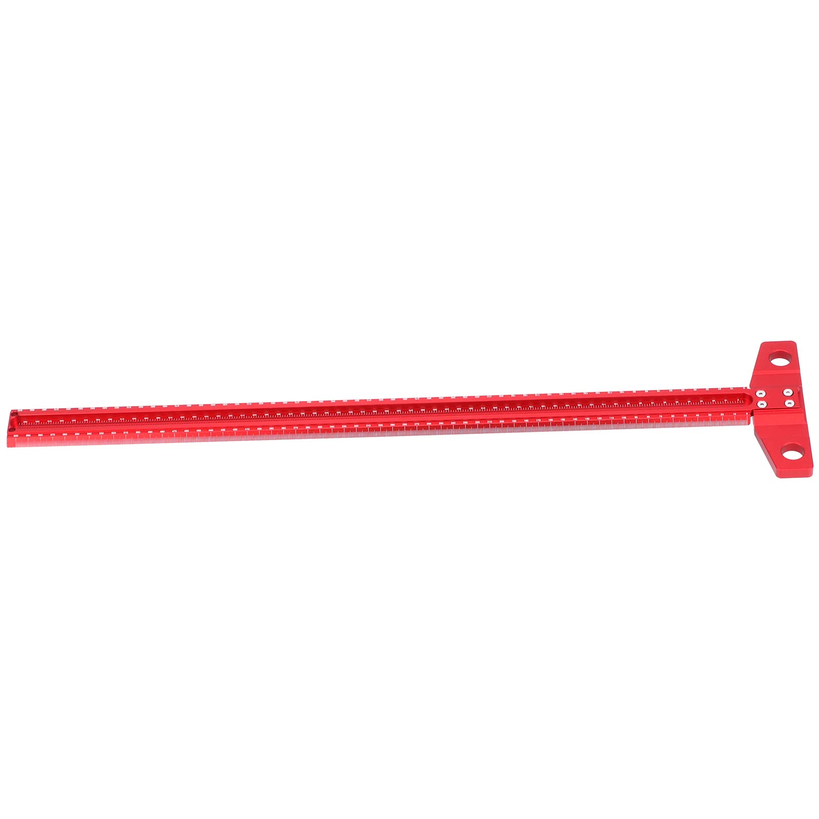 Haofy Regla Cuadrada en T de Aleación de Aluminio con Placa Posterior Extraíble, Trazador de Carpintería Preciso para Diseño y Medición, para Carpintero y Carpintero de Bricolaje (600 mm)