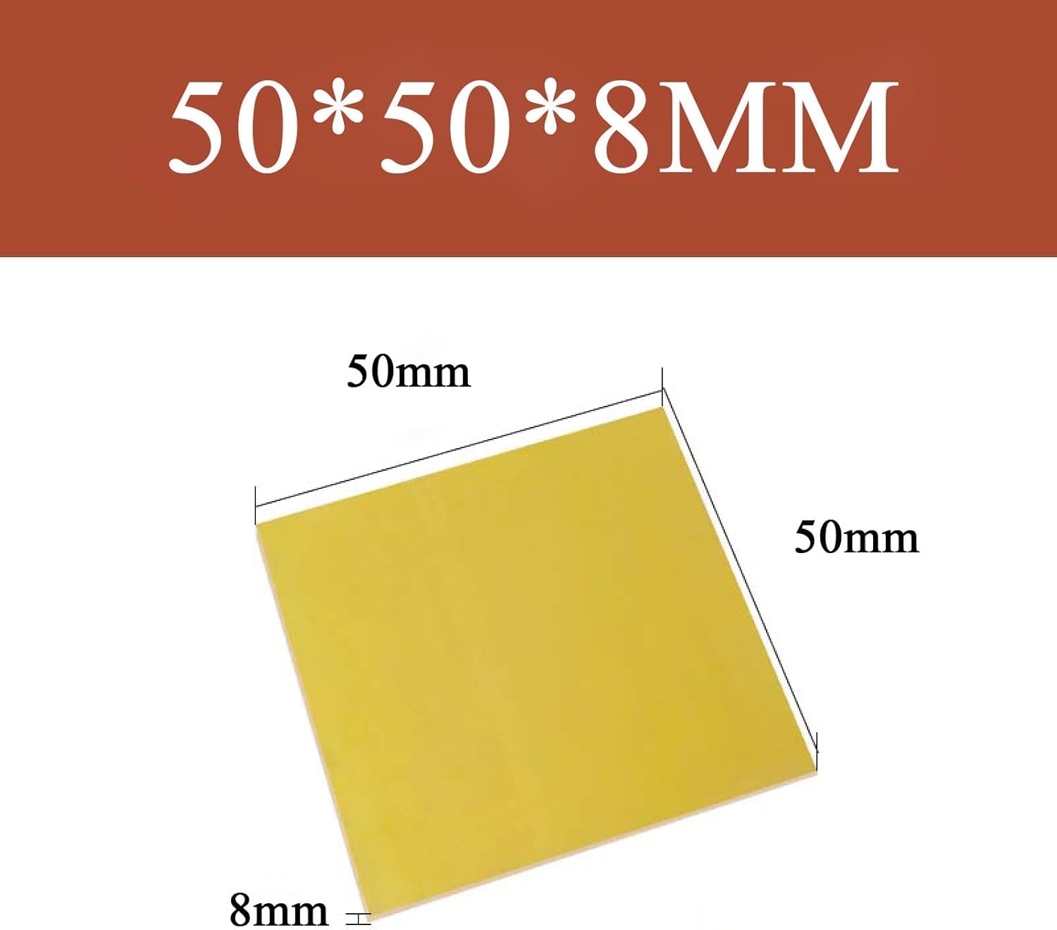10er-Packung mit 3240 Epoxidharz-Leiterplatten-Glasfaserplatten, 50 × 50 mm(50 * 50 * 8mm)
