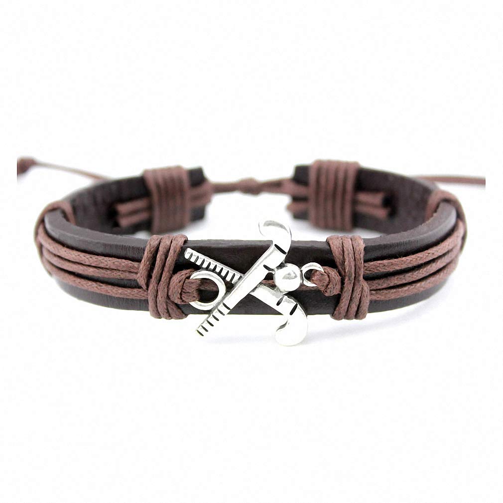 Barsly Tennis Racket Basketball Soccer Football Baseball Lacrosse Golf Calisthenics Volleyball Swim Gymnastics Field Hockey Bracelet A0046A