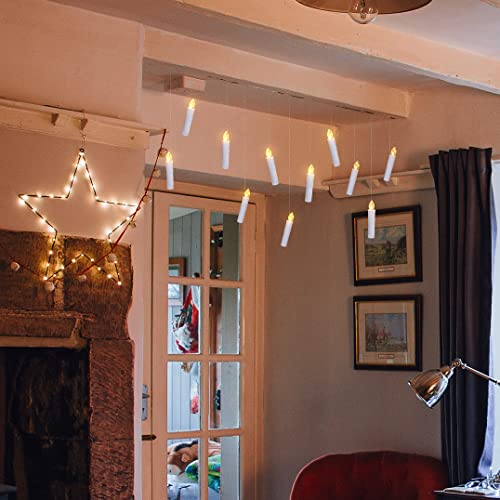 Velas LED de Navidad sin llama a pilas con luces parpadeantes cálidad 6
