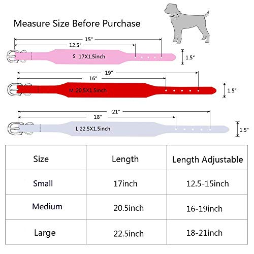 Collier pour chien réglable en cuir synthétique - 3