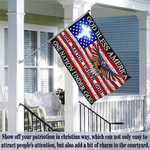 One-Nation-Under-God-Flag-God-Bless-America-Flag-With-Jesus-Christ-Christian-Jesus-American-Flags-for-Outside-3×5-Double-Sided-Faith-Over-Fear-Flag-Patriotic-House-Yard-Decorations-Banner One Nation Under God Flag God Bless America Flag With Jesus Christ Christian Jesus American Flags for Outside 3×5 Double Sided Faith Over Fear Flag Patriotic House Yard Decorations Banner