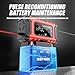 Car Battery Charger, 12V 6A Smart Battery Trickle Charger, 12V Automotive Battery Maintainer Desulfator with Temperature Compensation for Car Truck Motorcycle Lawn Mower Marine Lead Acid Batteries