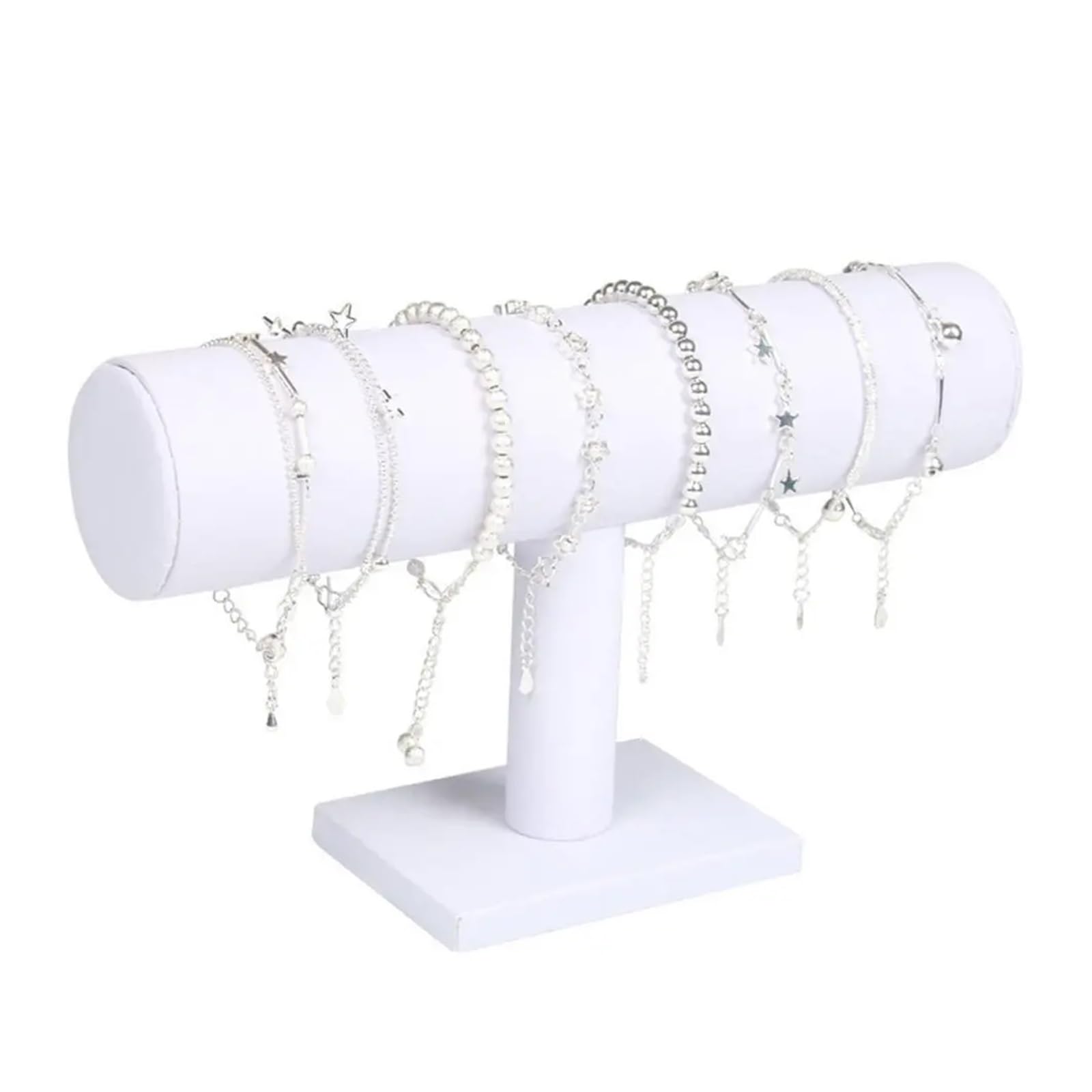 ZWCSHUU Watch Stand Velvet Bracelet Chain Watch Upright Display Rack Jewelry Organizer Hard Stand Holder(06)