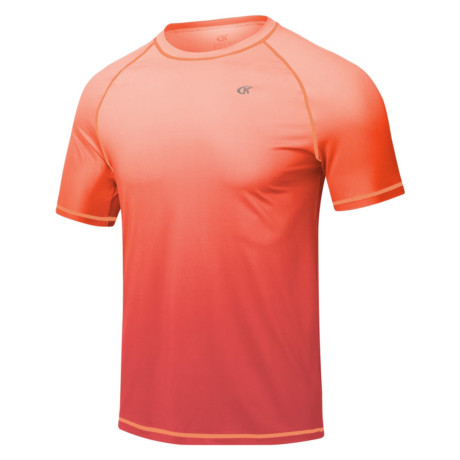 Huayuzh Herren UV Shirt Rashguard T-Shirt Schwimm Shirt Schnelltrocknend Leicht Atmungsaktiv Surfen Angeln Wandern Top