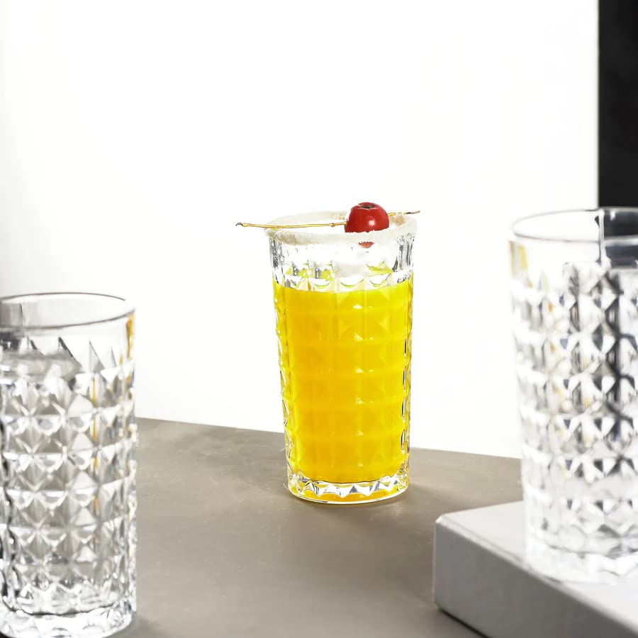 Image of Premium Water and Juice Glasses Set of 6 350ML and 1.6 Liter Water Jug 1 piece,Transparent Glass and Jug Set for Dining Table,Party,Gift Set,All pourpse use (7 piece) (MT-24)