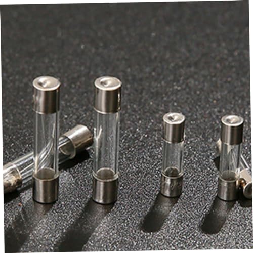 Kit de fusibles de tubo de vidrio 250 piezas 1A~20A de acción rápida set surtido para reparaciones eléctricas y proyectos DIY miniatura 7