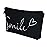 Aiphamy Cute Travel Makeup Bag Cosmetic Bag Small Pouch Gift for Women (Smile)