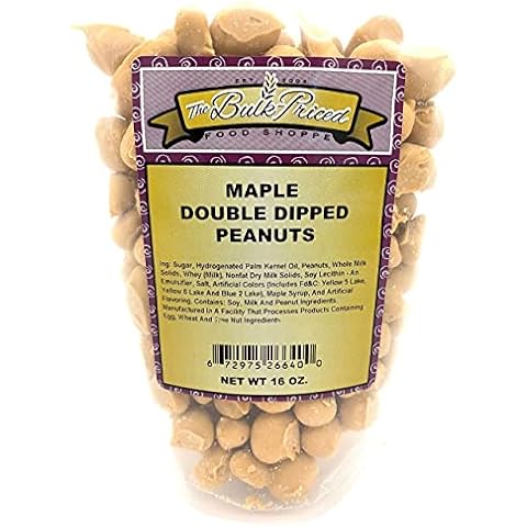 Maple Double Dipped Peanuts, (1 lb. Resealable Zip Lock Stand Up Bag) Cover