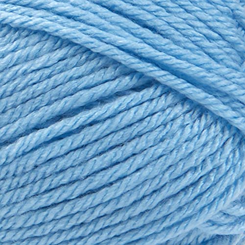 Image of Lion Brand Yarn Basic Stitch Anti-Pilling Yarn for Crocheting, Knitting, and Crafts, Baby Blue, 3 Pack