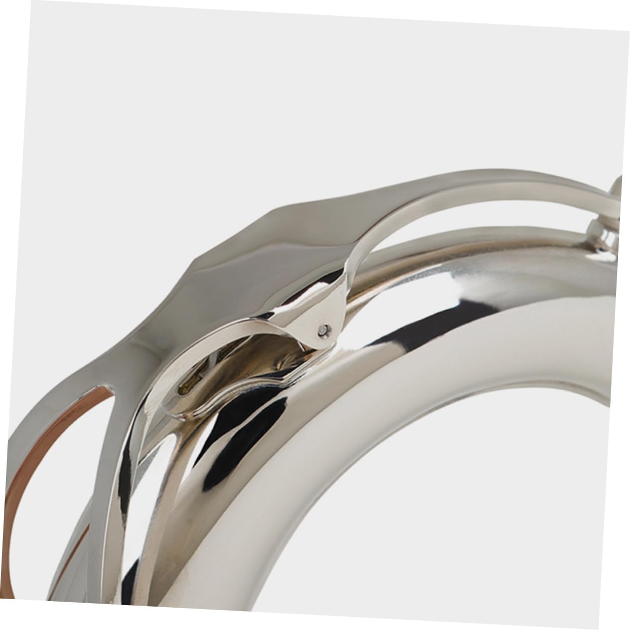 VICASKY Collo Lavorazione di Precisione e Sassofono Tenore per Curvo Facile Installazione in Ottone Placcato Argento Diametro 27,5 Mm, Accordatura in Si Bemolle