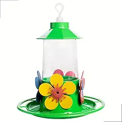Bebedouro Para Beija Flores Colibri 250 Ml Poleiros Bandeja