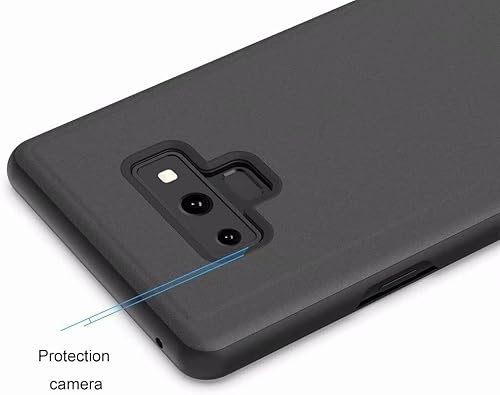 Miniatura 7 de Omorro Funda para Galaxy S23 Ultra Luxury Clear View Electroplate Mirror Maquillaje Diseño Flip Wallet 360 Cuerpo Completo Protección de Pantalla