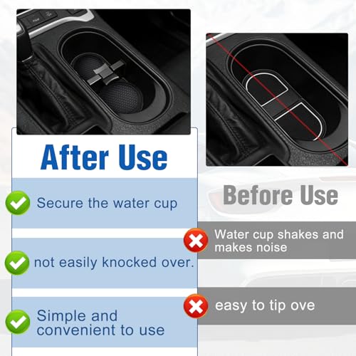 Divisor para portavasos con 2 posavasos antideslizantes para Subaru miniatura 5