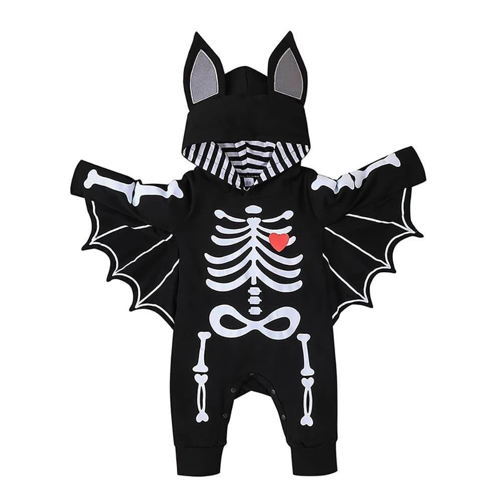 IBTOM CASTLE Newborn Baby Bat Costume, My First Halloween Outfits Infant  Boys Girls Long Sleeve RomperHalloween Costume Bat Onesie Jumpsuit Carnival