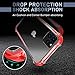 MATEPROX Compatible with iPhone 11 Case Clear Heavy Duty Protective Crystal Back Cover with Shockproof Bumper Case for iPhone 11 2019 6.1(Red)