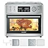 COMFEE' Toaster Oven Air Fryer Combo, 12-in-1 Air Fryer Oven with Rotisserie, 6 Slice Toast 12' Pizza, Double Layer, Countertop Convection Toaster Oven, 25L/26.4QT, Precise Temperature Control, 6 Accessories