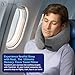 TRAVELREST Nest Neck Support Pillow - Travel Essentials, Memory Foam, Compact Travel Pillow for Long Flights, Plane Sleeping Accessories, Comfortable, Compact, Washable, Attaches to Luggage - Gray