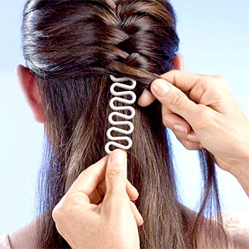 BHARATGAURAV Hair Accessories French Braid Maker Tool for Women & Girls | Black Plastic Hair Braiding Clips for Ponytail & Plait Hairstyles | Easy Hair Styling Tools Pack of 3 1