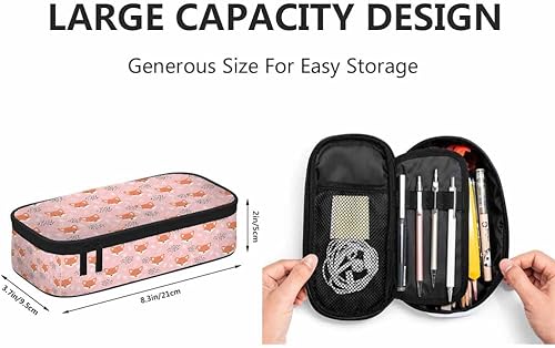 Miniatura 8 de Yekiua Amanita - Estuche grande para lápices, caracoles, orugas, mariquitas, hongos, gran capacidad para adolescentes, niños, niñas, estudiantes,