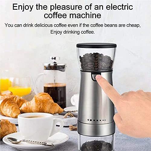 WGLL Molinillo de café, Molinillo de Frijol de café eléctrico, Molinillo de Molino de Especias de Acero Inoxidable con… - Imagen 7