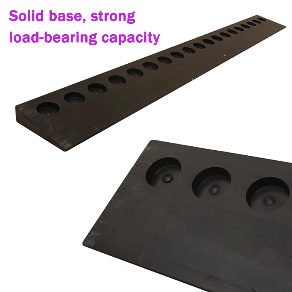 Rampa di Soglia 98x12x3cm, Rampe di Accesso in Gomma, Rampe Antiscivolo per Sedie A Rotelle, Rampa per Cordoli per Scale, Porte di Garage, Ingressi(98x8x2cm/38.58x3.15x0.79in)