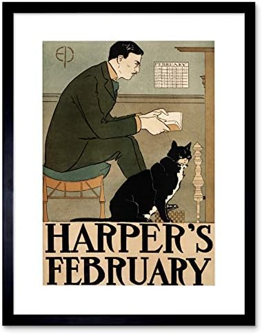 Advert Magazine Cover Harpers Fashion Man Cat Blac… Advert Magazine Cover Harpers Fashion Man Cat Blac…