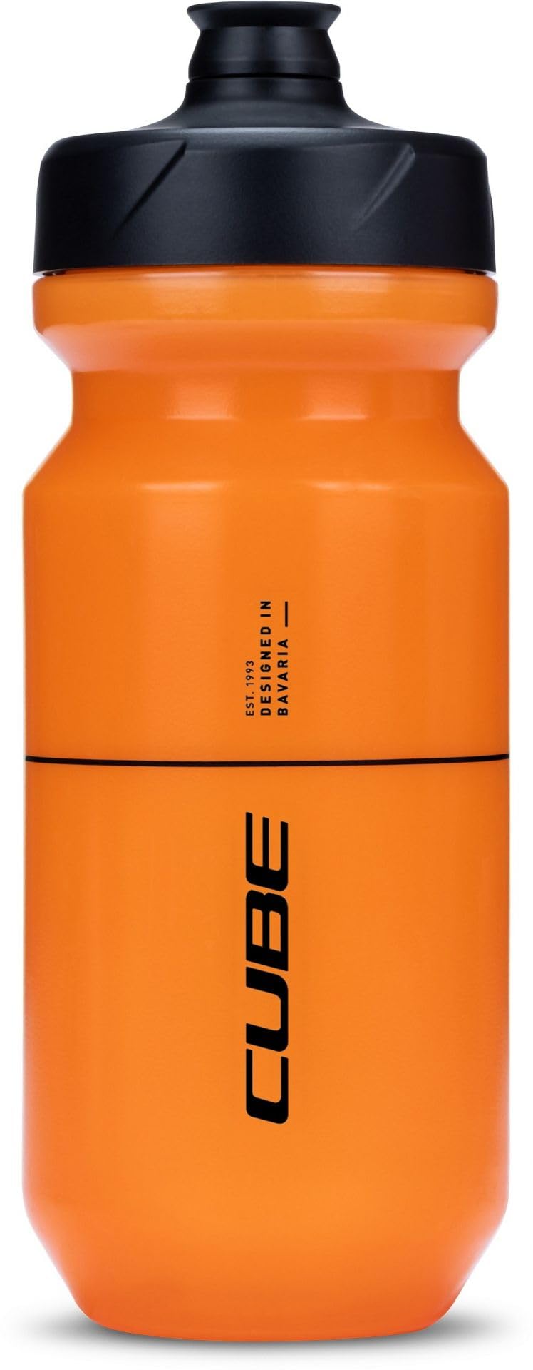 Cube Flow Bottle - Orange, 0.5L / Bicycle Cycling Cycle Biking Bike Riding Ride Mountain MTB Road Water Liquid Storage Vessel Bidon Flask Sport Outdoor Exercise Drink Gym HPP HPA Cage 500ml