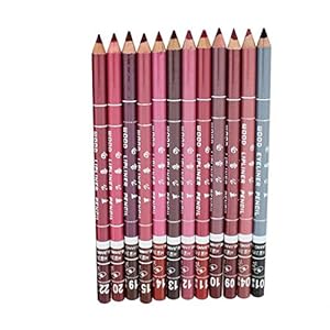 12st Women Matte Waterproof Cosmetic Lipstick Lip Liner Pen Pencil Set verschillende kleuren make-up Kit Tools