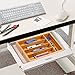 Cutlery Tray with 7 Compartments Flatware Organizer Used for Drawer Organizer Divider Bamboo Holder for Utensils Flatware,Silverware (Bamboo, 11.4-17.9