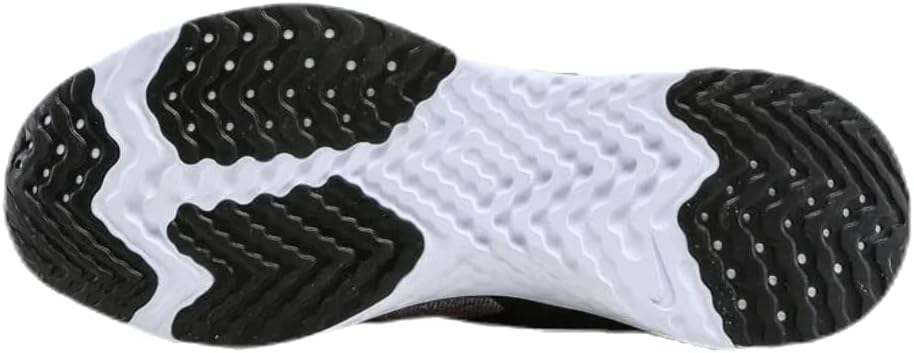 Nike Women's Odyssey React Flyknit 2 Mesh Running Shoes (5.5, Black/Hyper Jade/Ember Glow)