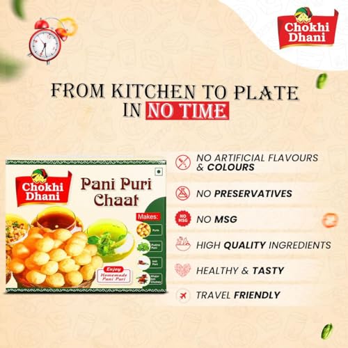 Chokhi Dhani Foods Ready to Eat Tasty Pani Puri Pack Make Pani Puri at Home