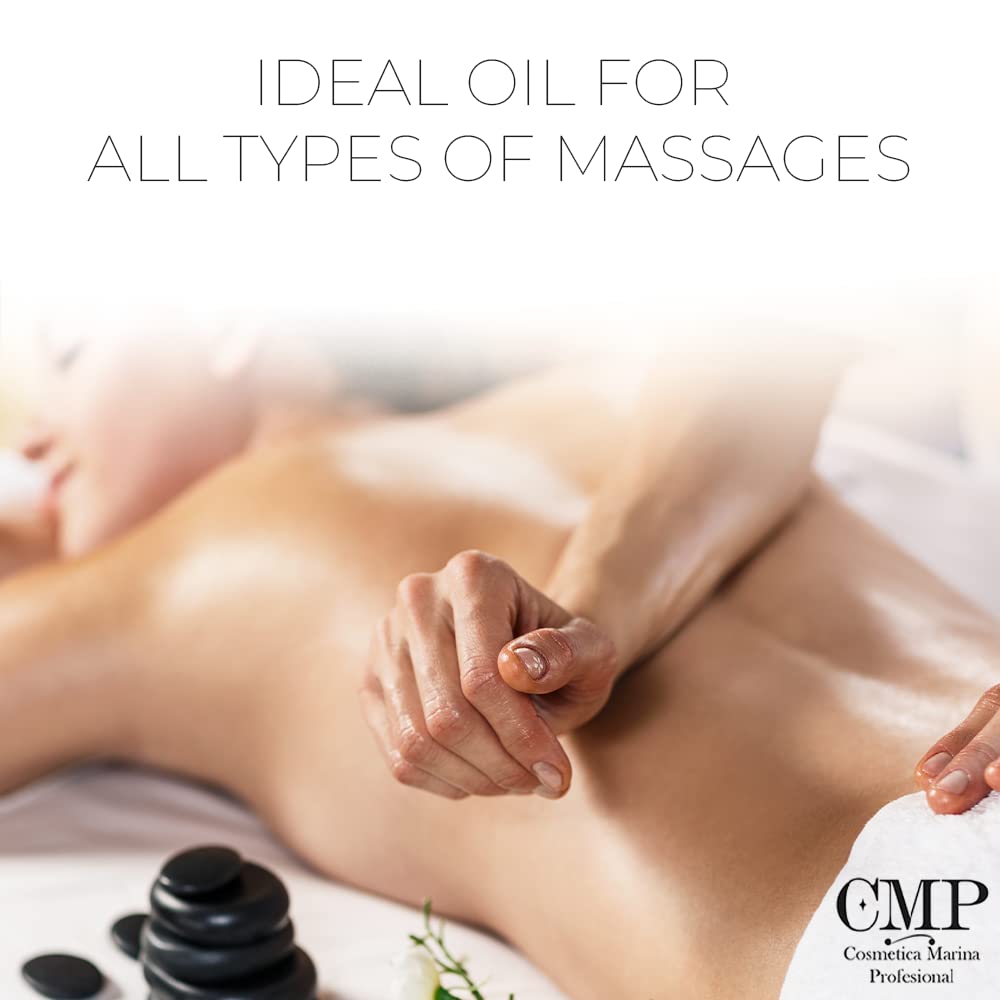Olio da Massaggio Professionale + Dispenser Gratis - Formato Economico - Ideale per Aromaterapia, Terapia Fisica e Trattamenti SPA - L'Esperienza di Massaggio che Stavi Aspettando - 1000 ml