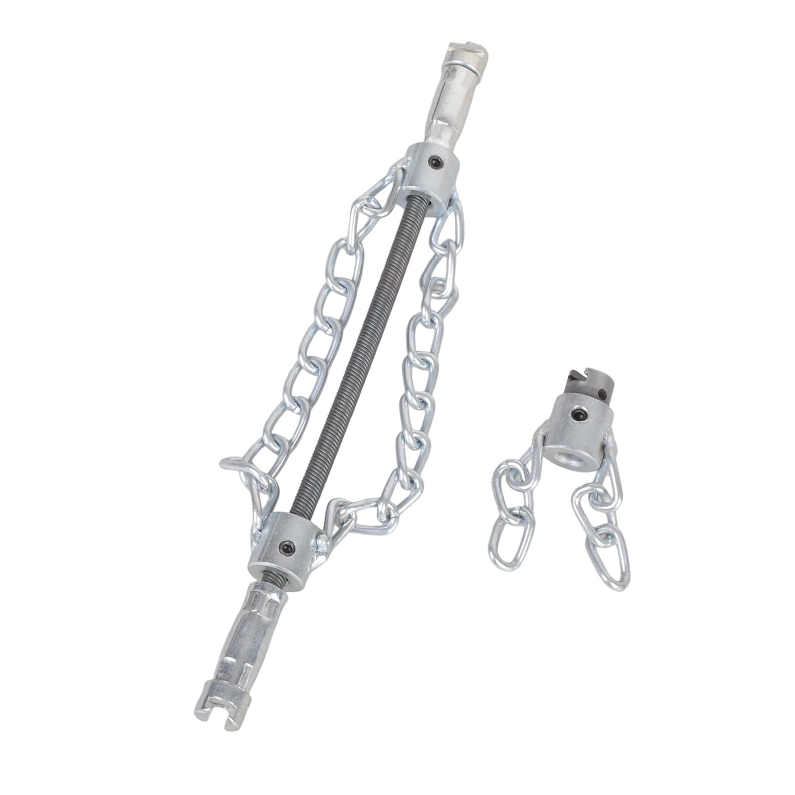 Zbiianxer 1 Set 16Mm Adaptability Drain Cleaner Clog Removal Chain For Household Public Facility Sewer Maintenance Efficient Operate Clog Removal