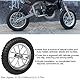 pitbike reifen 12 zoll,Motorradreifen,Powersports-Rad- und Reifenprodukte,12,5 X 2,75 Zoll Motorrad-Vorderrad mit Felge,Passend für Coolster 49 Ccm 2-Taini-Dirt-Bike
