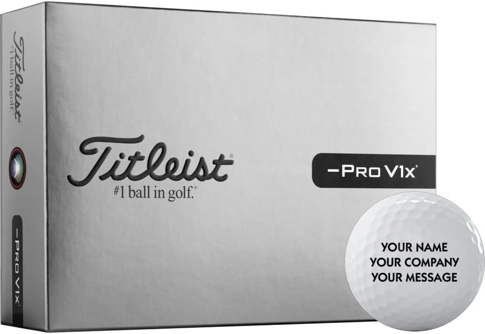 Titleist Pro V1x Left Dash Personalized Golf Balls - 2026 Model