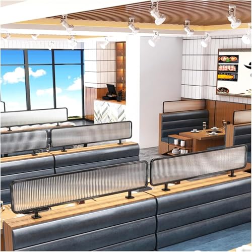 Cloison de table basse noire 30x60cm en fer style rayures