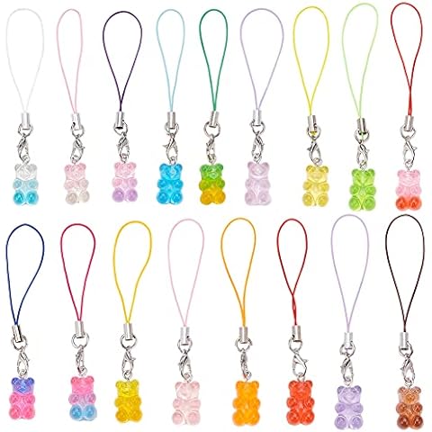 BENECREAT 34pcs Bear Pattern Phone Charms Cover