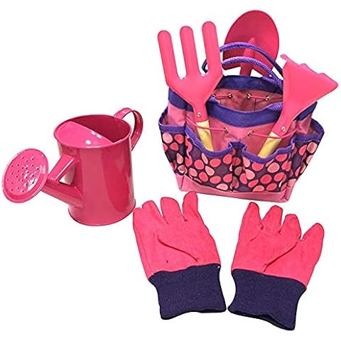 Megawodar Kids Garden Tools Set with Storage Bag for Girl Cover