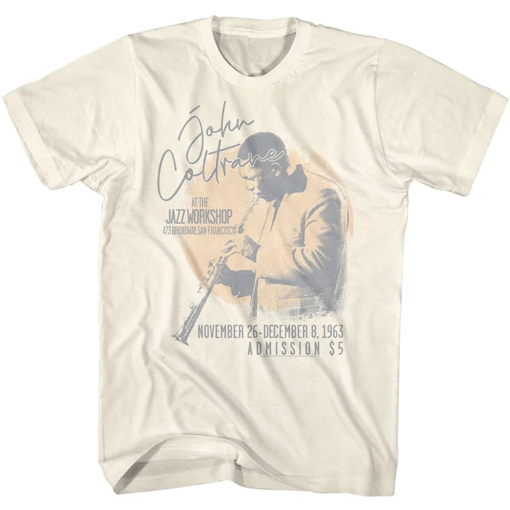 American ClassicsJohn Coltrane T Shirt Jazz Saxophonist Concert Poster Adult Short Sleeve T-Shirts Vintage Style Graphic Tees