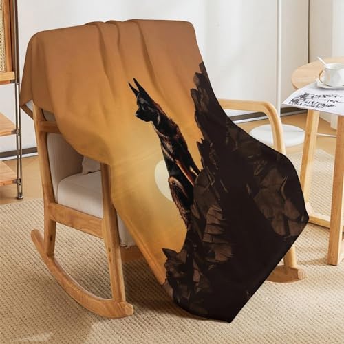 Couverture chaude et confortable imprimé 3D chien lavable à la machine - 8