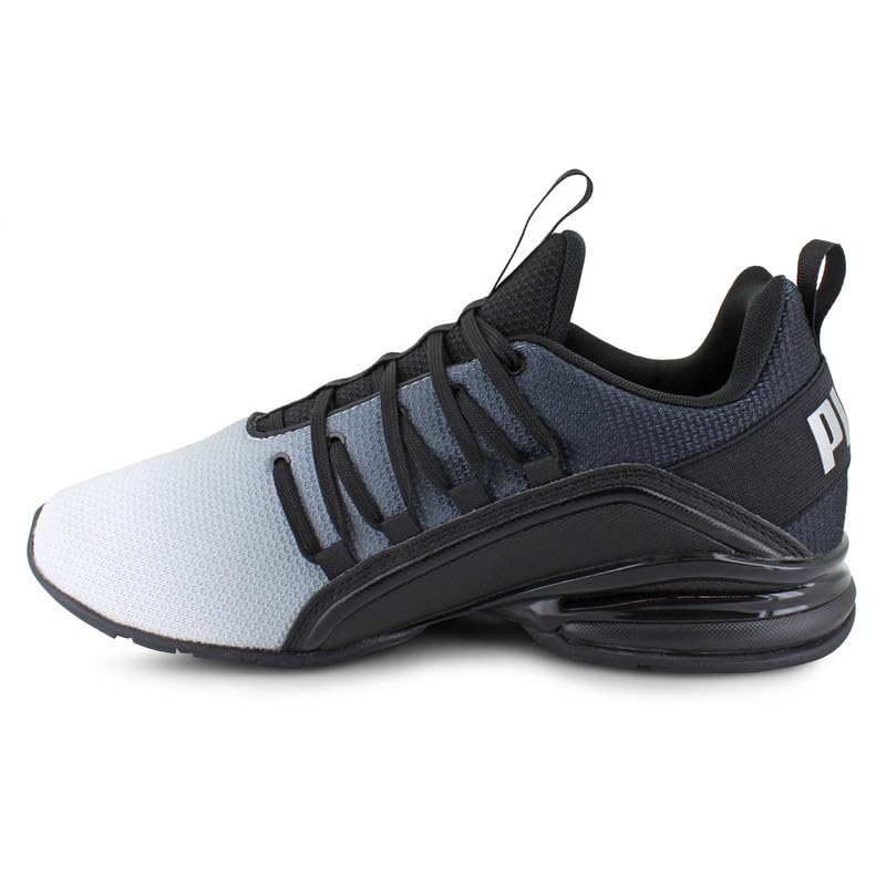 PUMA Axelion Fade 2 Running Shoe - Men's - White/Black, 10 M US2