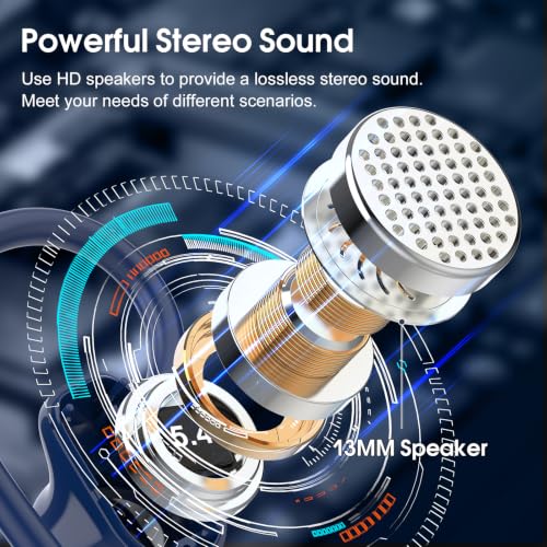 Image of Wireless Earbuds Bluetooth 5.4, 50H Playtime Sport Earphones with Earhooks