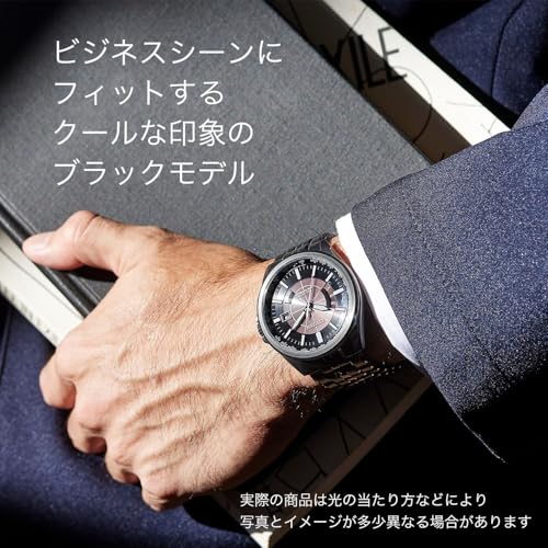 [CITIZEN] 腕時計 CITIZEN COLLECTION 光発電エコ・ドライブ 電波時計 防水 ブラックカラー 黒 NIGHT COLOUR EDITION CB0294-54E メンズ 商品画像7