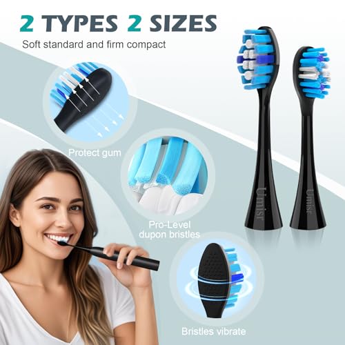 Image of Electric Toothbrush for Adults - 90 Day Battery Life, Rechargeable Sonic Toothbrushes with Pressure Sensor, Smart Screen Travel Electric Toothbrush with Case, 5 Cleaning Modes & 3 Intensities Settings