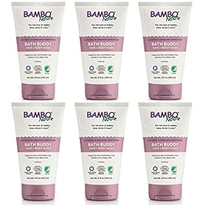 Bambo Nature Bath Buddy Hair & Body Wash, 6 tubes.